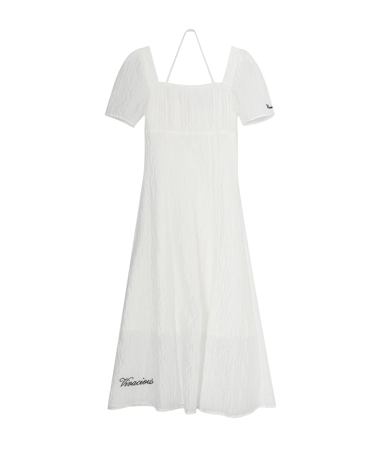 비바셔스(VIVACIOUS) Angel Wedding Long Onepiece BLACK