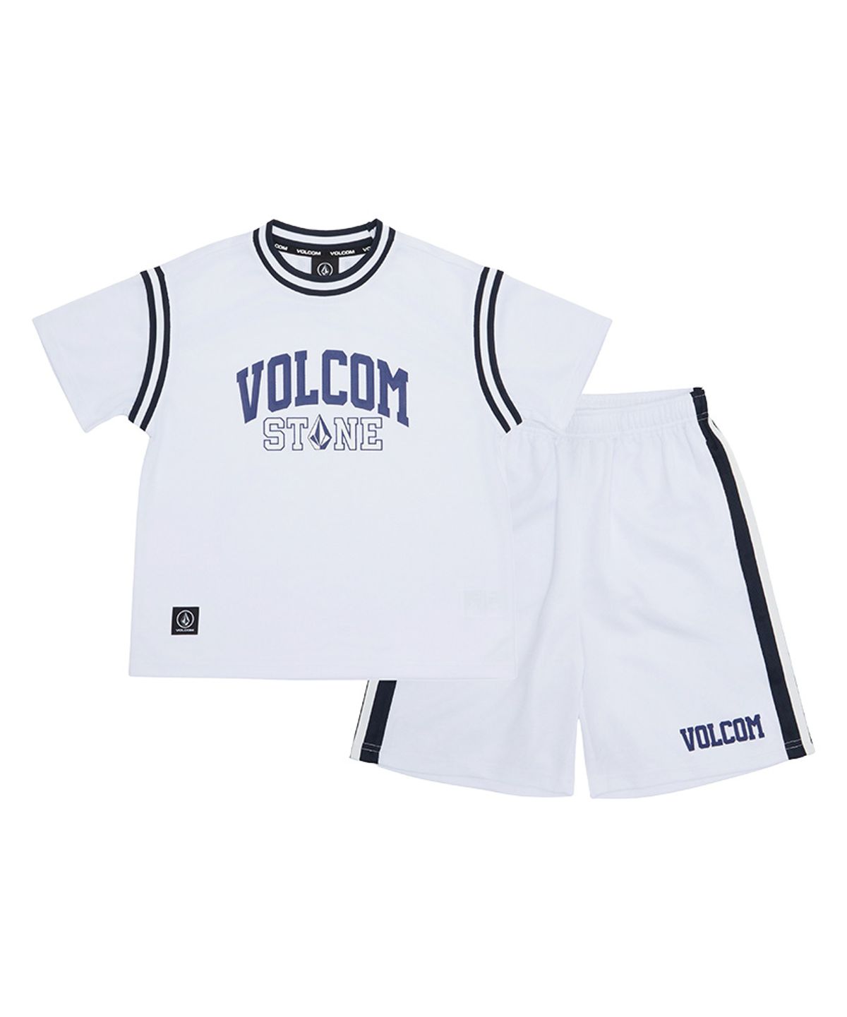 볼컴 키즈(VOLCOM KIDS) 라인포인트 저지 하프 셋업 D5M005