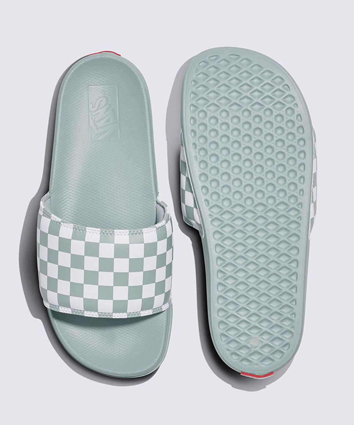 반스(VANS) 라코스타 슬라이드-온 - 체크보드 라이트 그레이 / VN000D7GBH71