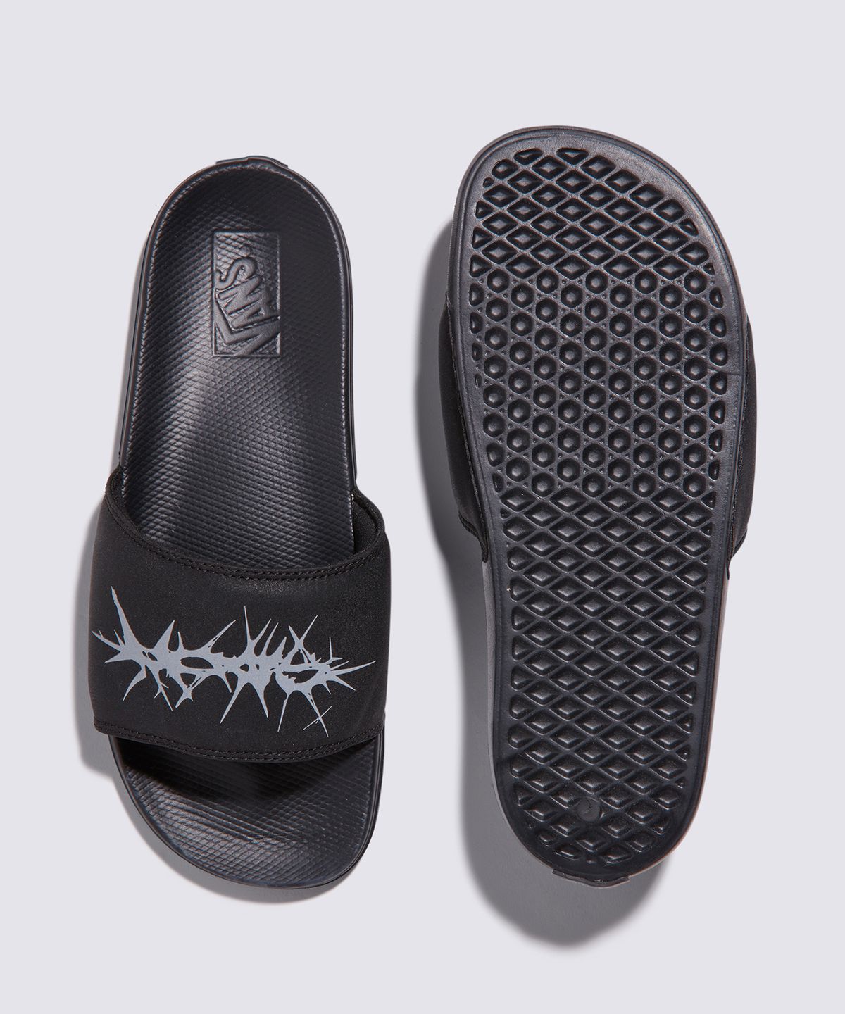 반스(VANS) 라코스타 슬라이드-온 - 매트블랙 : 실버미러 / VN000D7GCVQ1