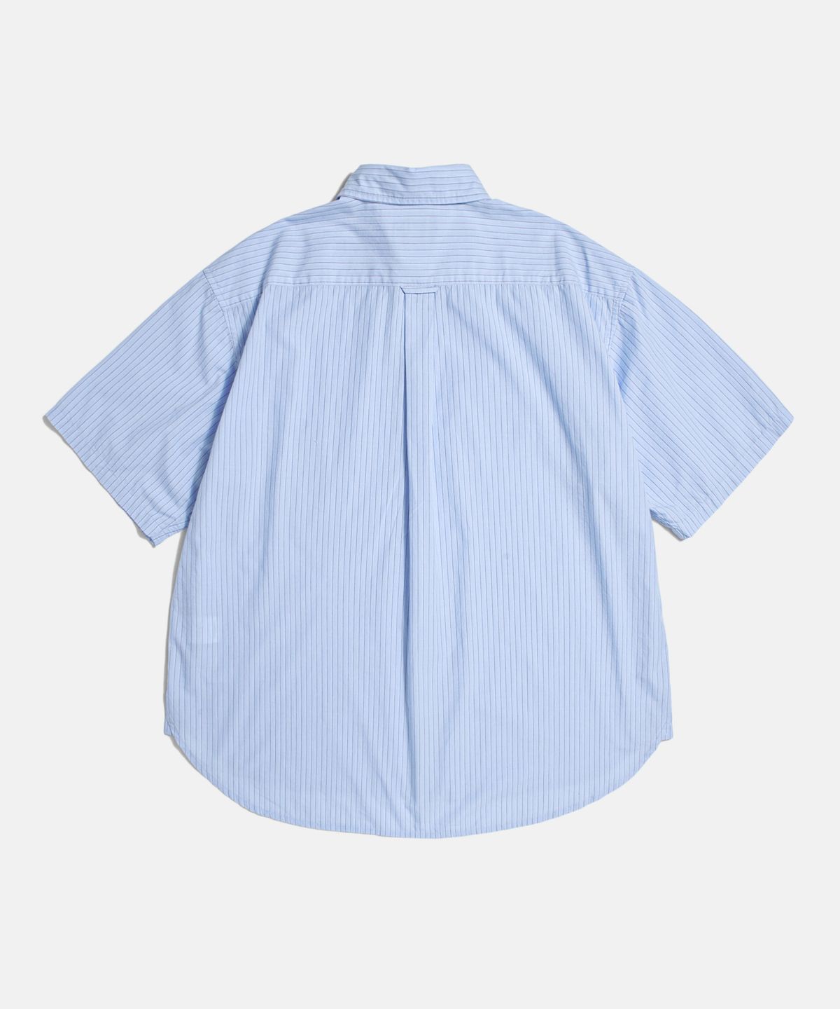 에스피오나지(ESPIONAGE) Vintage Stripe Flap Pocket S/S Shirt Light Blue