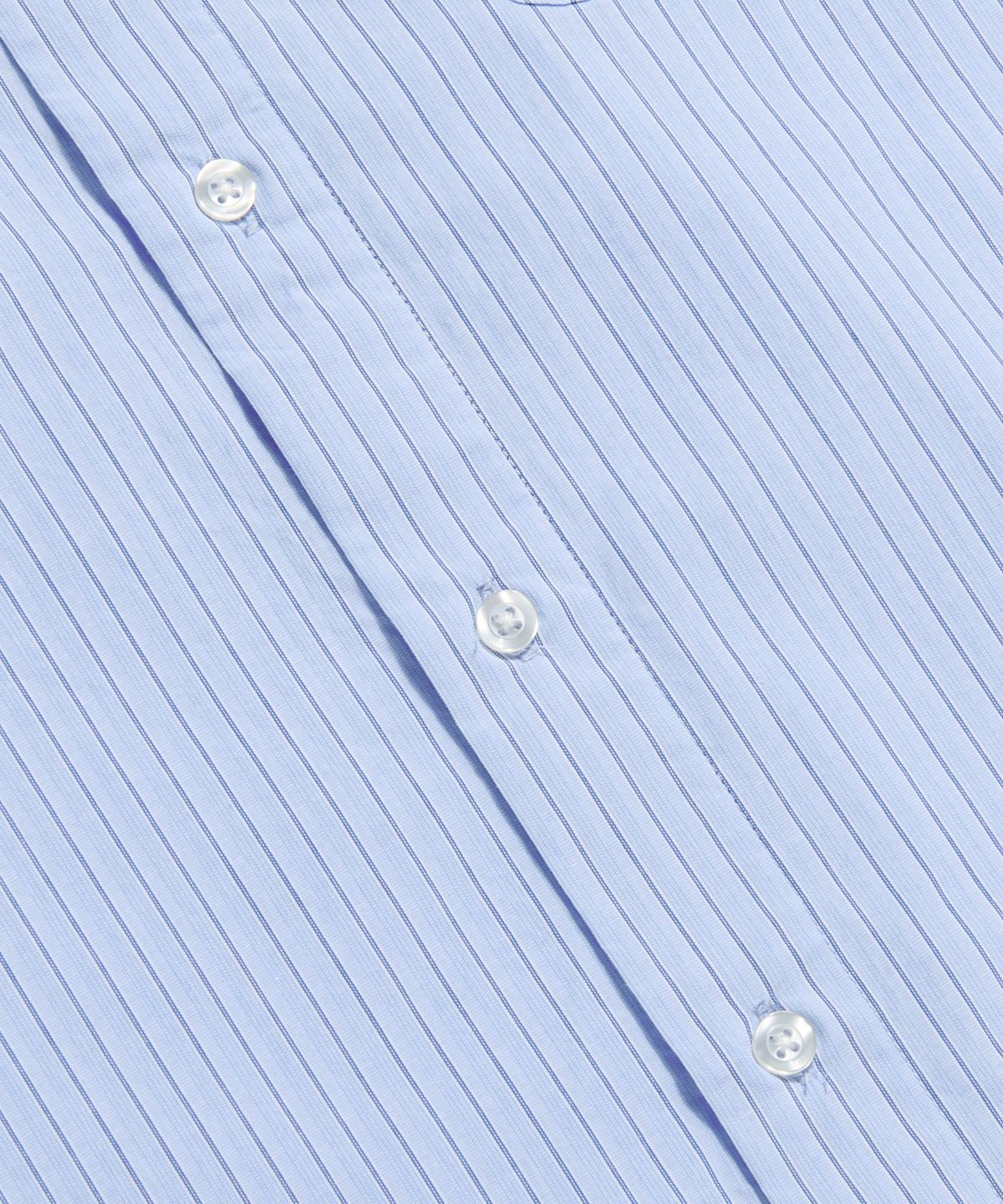 에스피오나지(ESPIONAGE) Vintage Stripe Flap Pocket S/S Shirt Light Blue