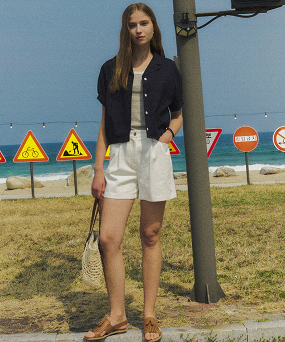 틸아이다이(TILL I DIE) Classic short pants TISU02PT01_Ivory