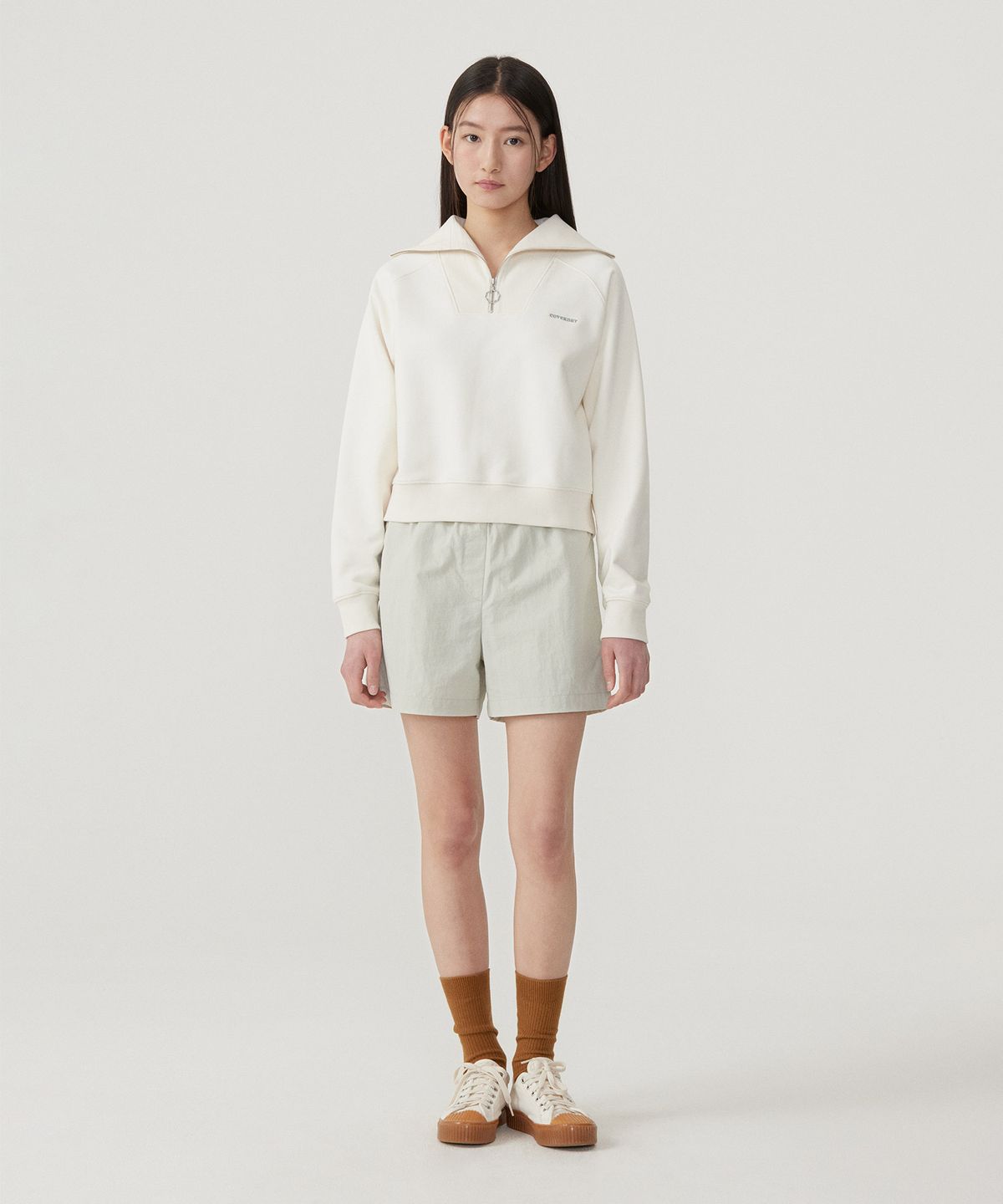 커버낫 우먼(COVERNAT WOMAN) 우먼 경량 나일론 쇼츠 Light Green