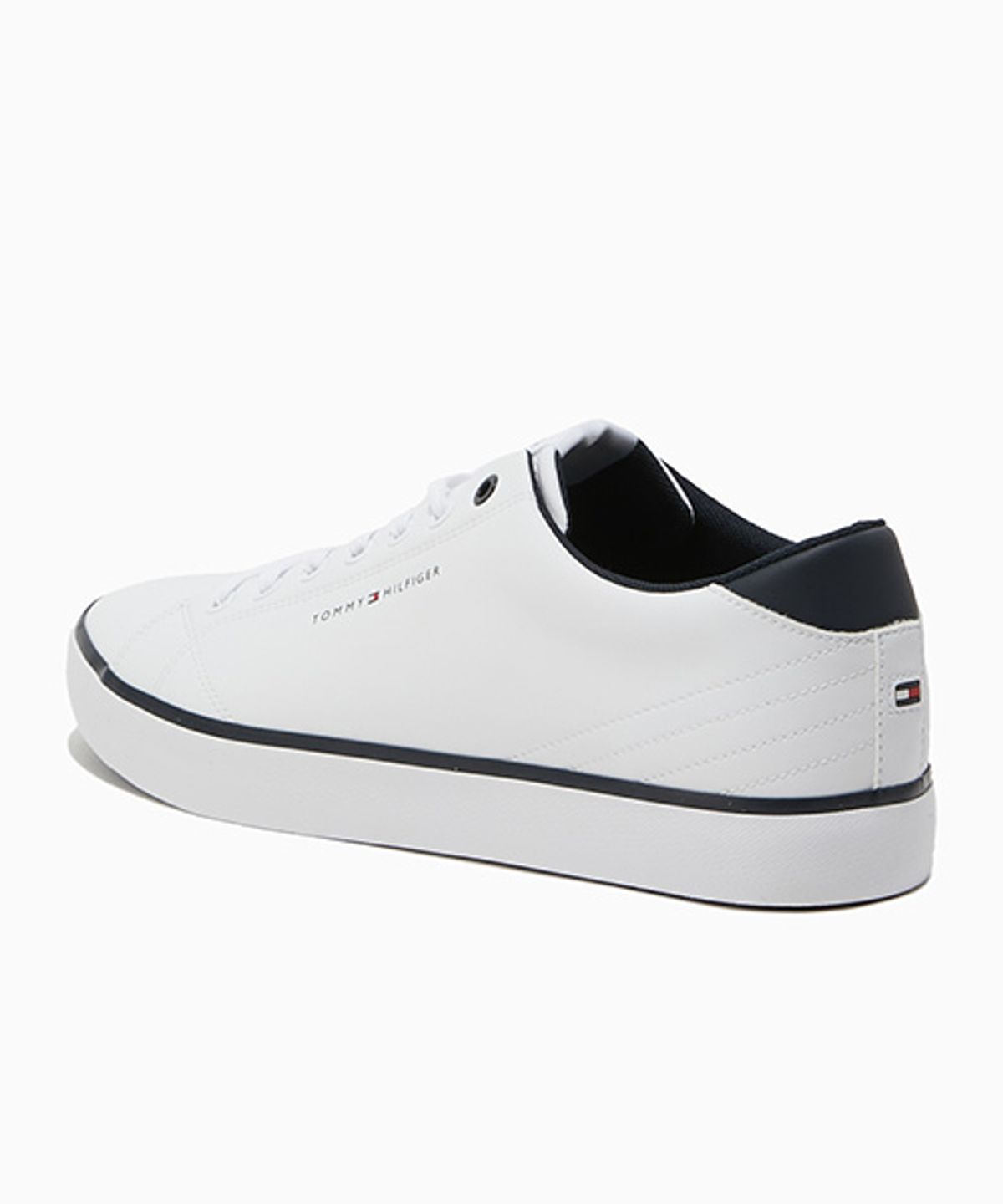 타미힐피거(TOMMY HILFIGER) 할렘 코어 로우 레더 스니커즈-화이트(T52F0ARS700MT1YBS)
