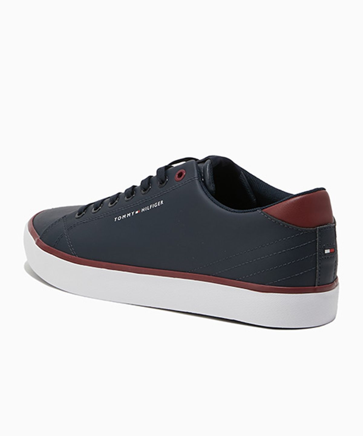 타미힐피거(TOMMY HILFIGER) 할렘 코어 로우 레더 스니커즈-네이비(T52F0ARS700MT1DW5)