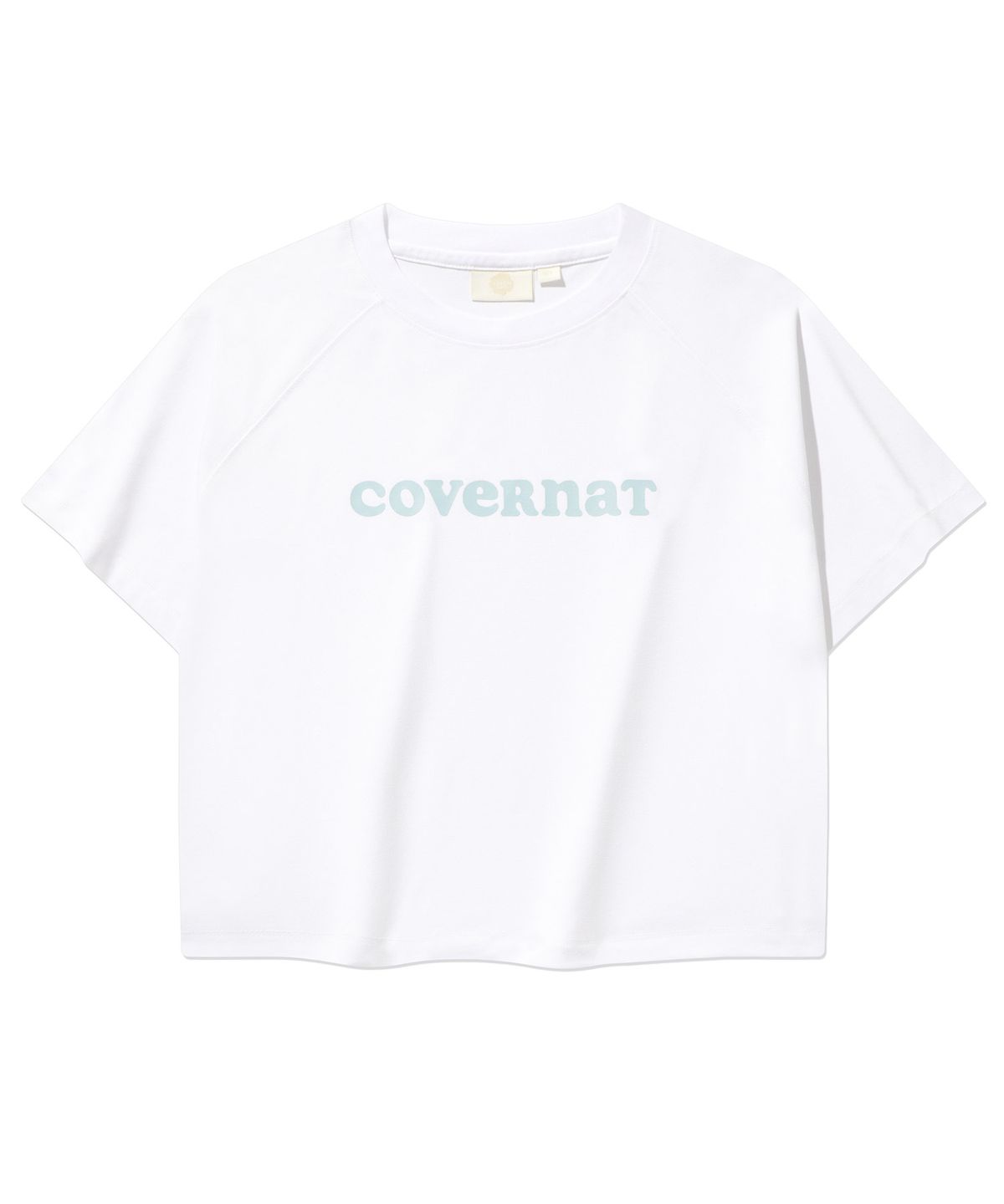 커버낫 우먼(COVERNAT WOMAN) 우먼 아이스 스트링 크롭 반팔티 White
