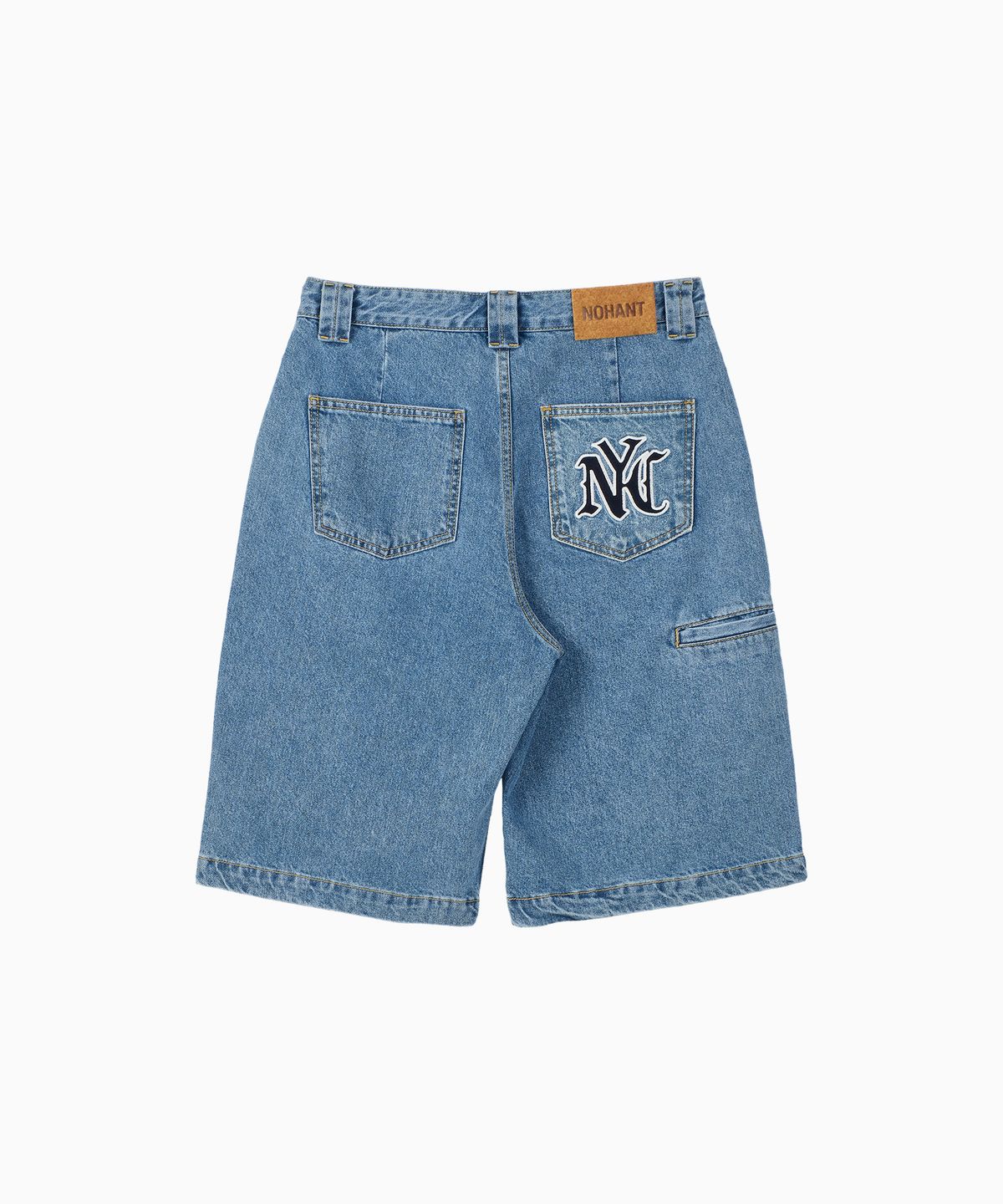 노앙(NOHANT) NYC DENIM SHORTS MID BLUE