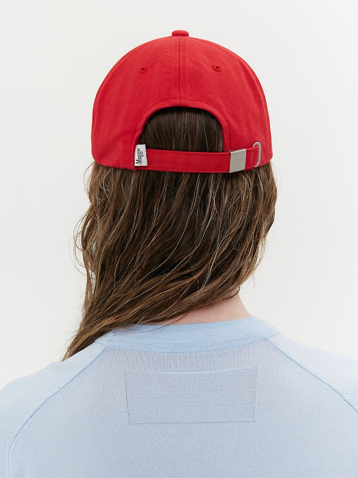 매기(MAGGIE) Maggie Logo Ball cap (Red)