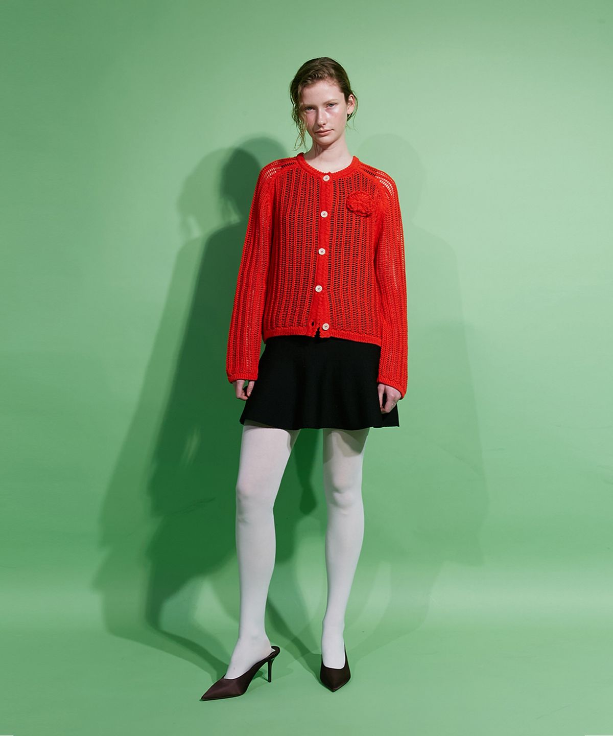 매기(MAGGIE) Crochet  Jacket (Red)