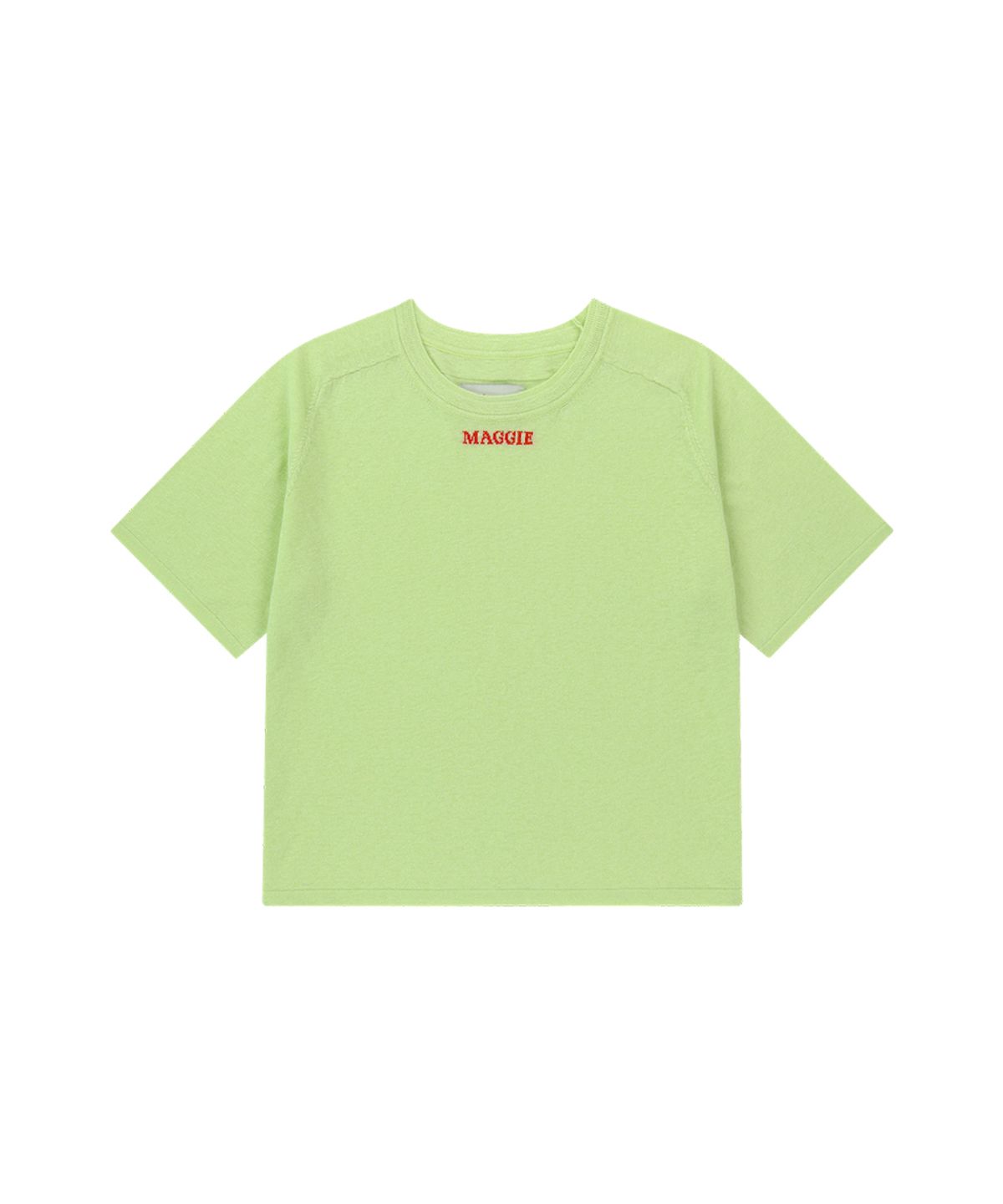 매기(MAGGIE) Linen Logo pullover (L.Green)