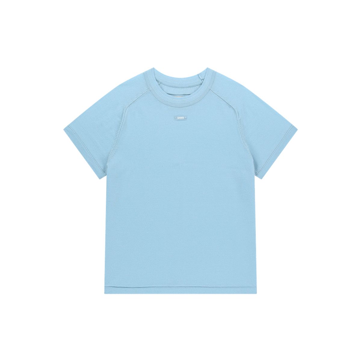 매기(MAGGIE) Shiny Half Sleeve  (Sky Blue)