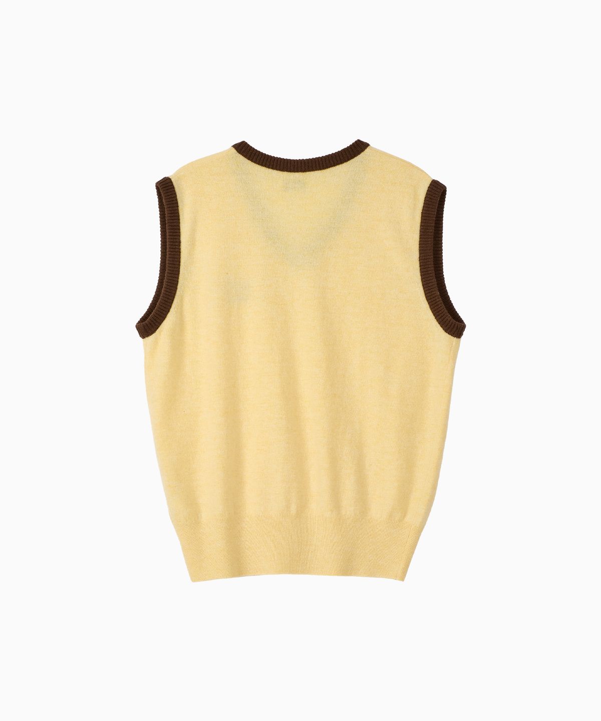 노앙(NOHANT) NYC CASHMERE BLENDED KNIT VEST YELLOW