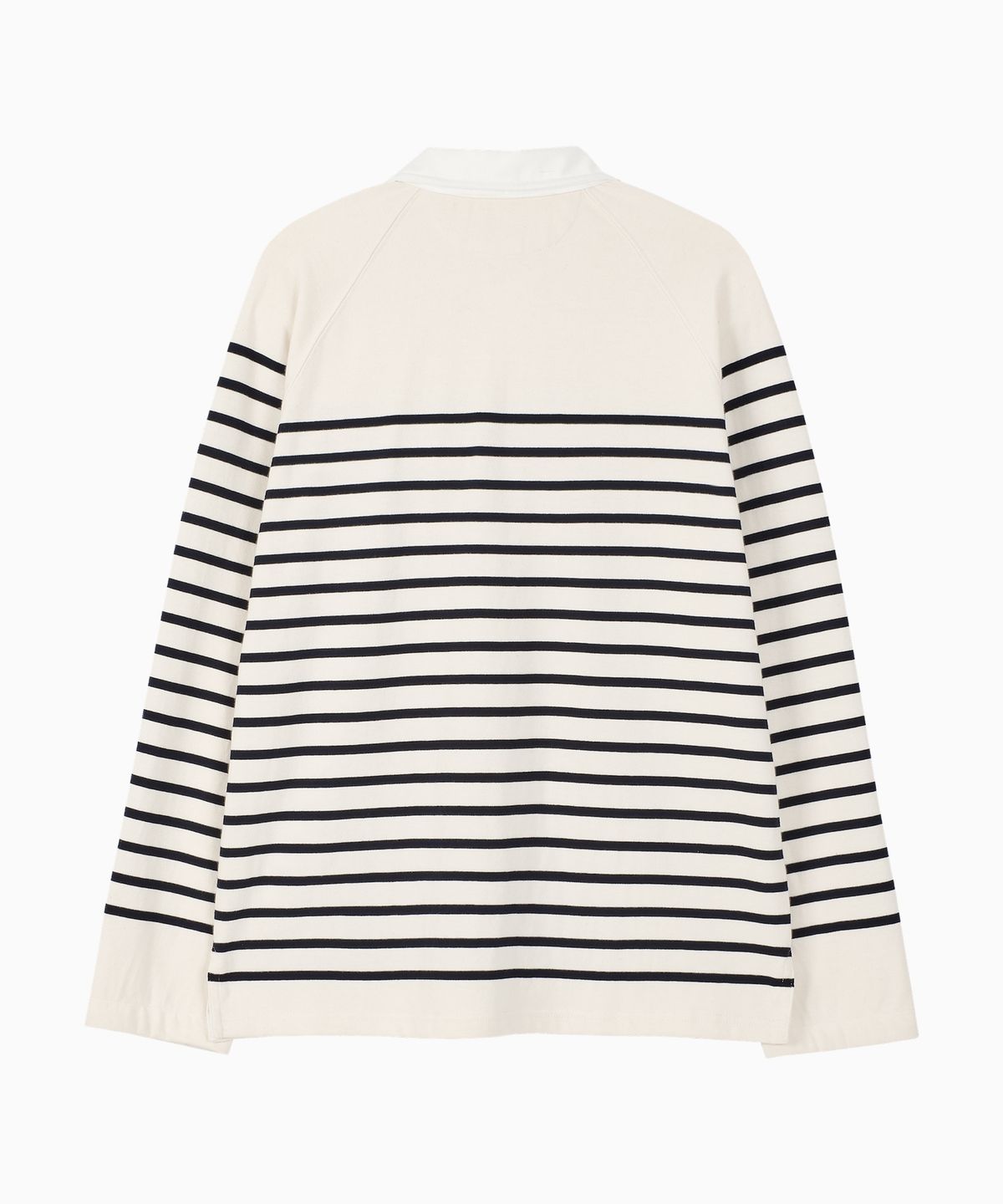 노앙(NOHANT) WIRE STRIPE RUGBY LONG SLEEVE T-SHIRT IVORY