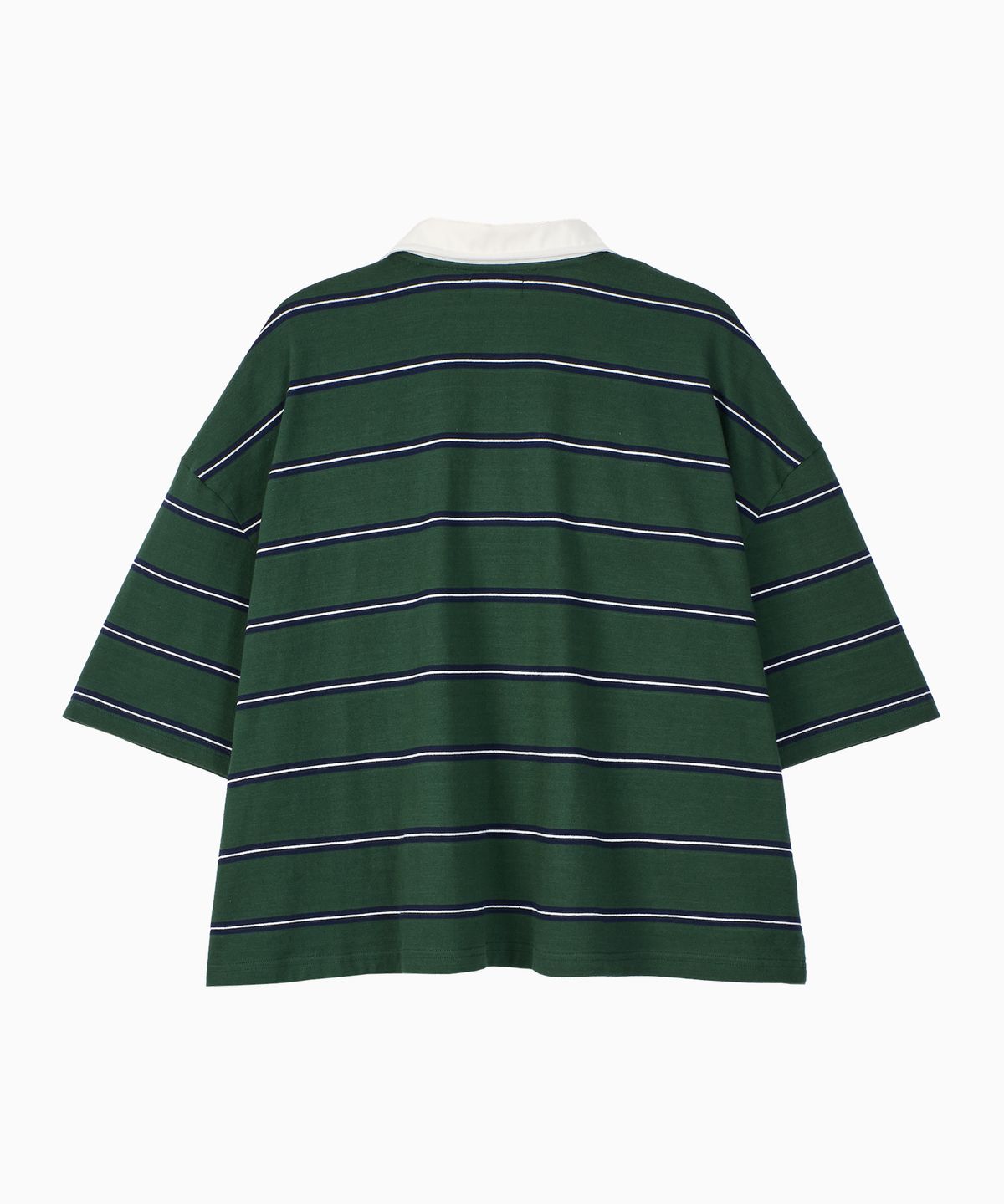 노앙(NOHANT) WIRE STRIPE RUGBY SHORT SLEEVE T-SHIRT GREEN