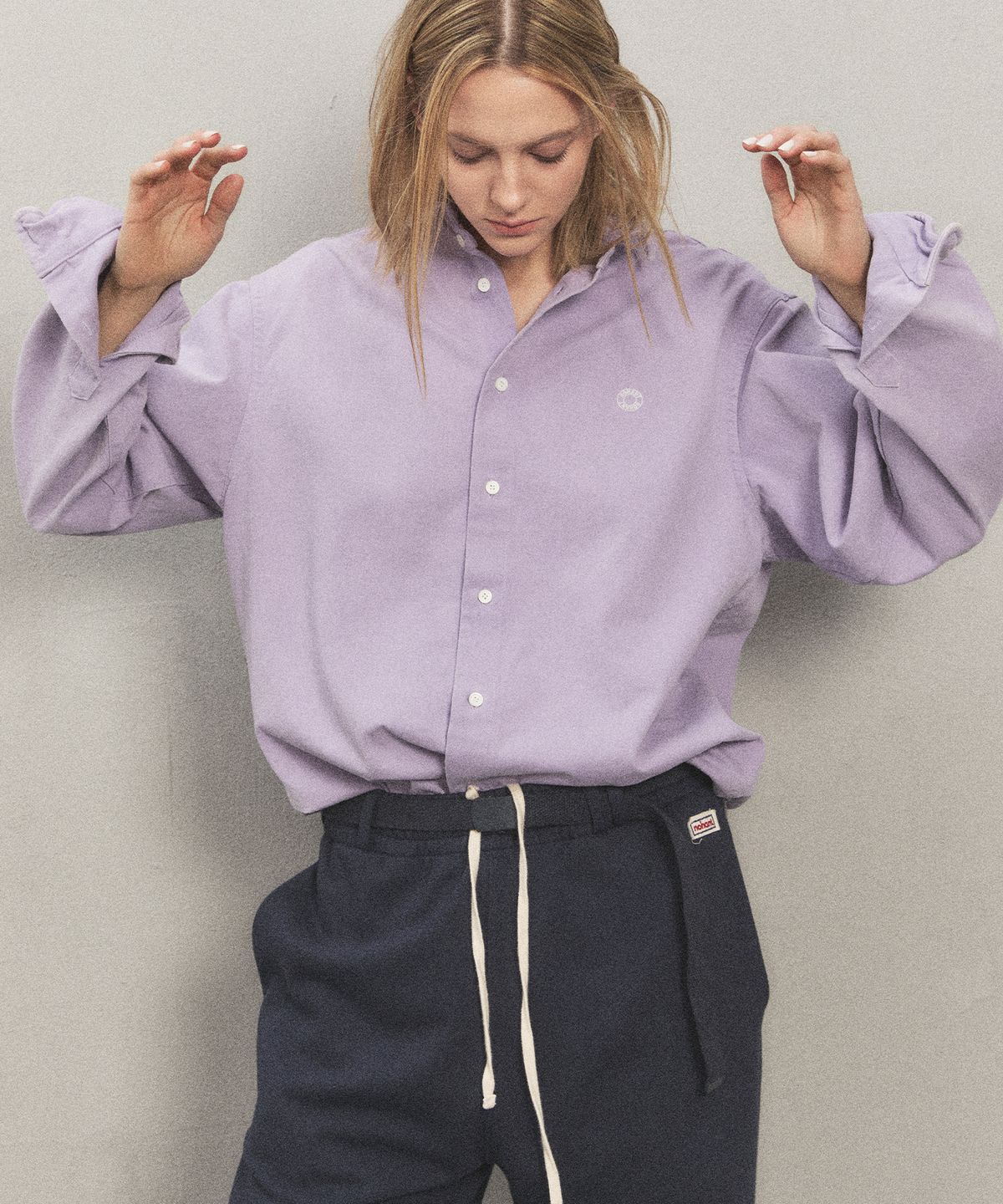 노앙(NOHANT) NYC BELTED SWEATPANTS NAVY
