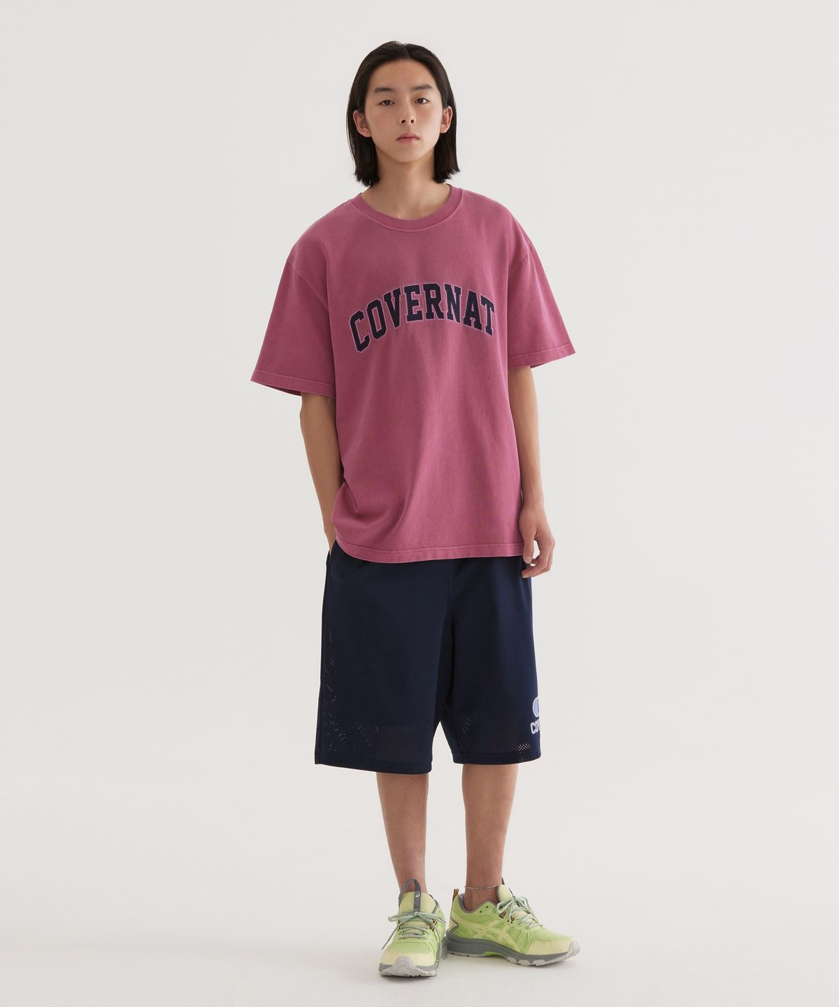 커버낫(COVERNAT) 버뮤다 메쉬 쇼츠 Dark Navy