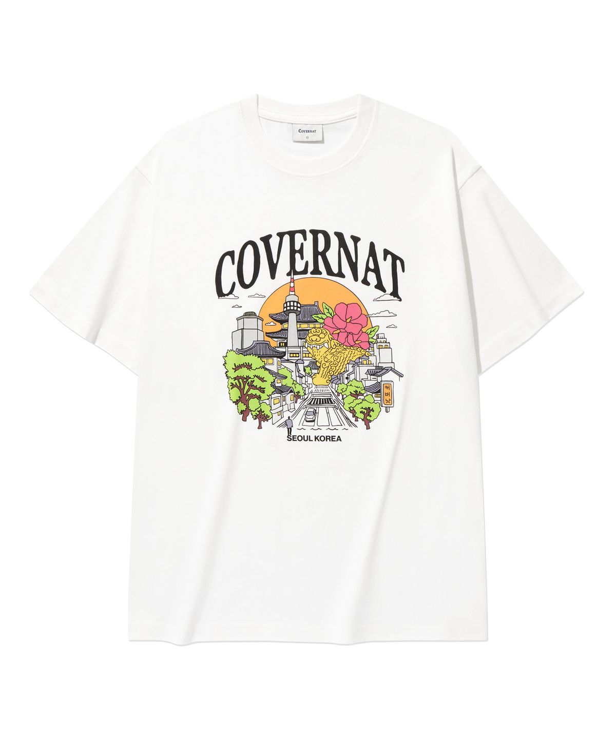 커버낫(COVERNAT) 시티 티셔츠 White