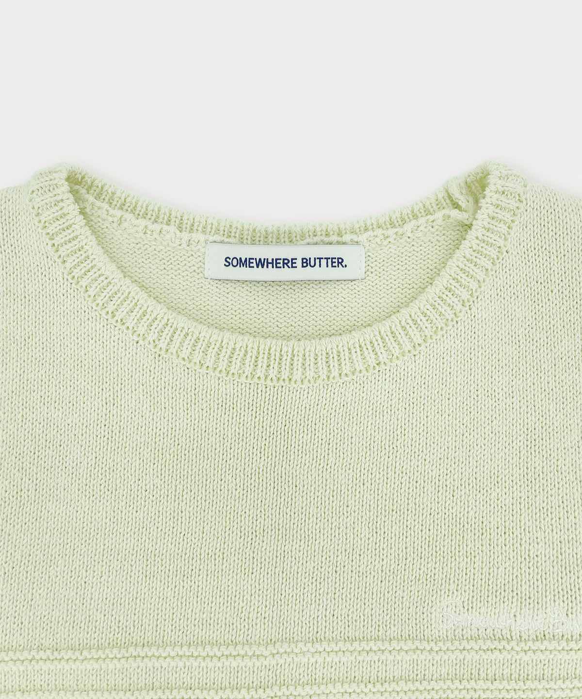 썸웨어버터(SOMEWHEREBUTTER) Coty Half Knit - Mint