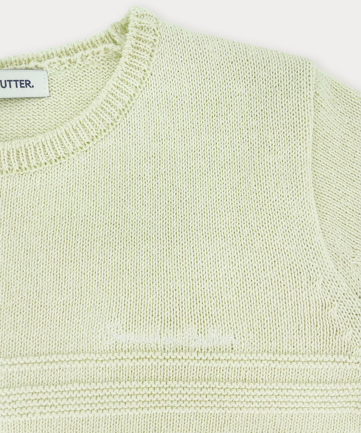 썸웨어버터(SOMEWHEREBUTTER) Coty Half Knit - Mint