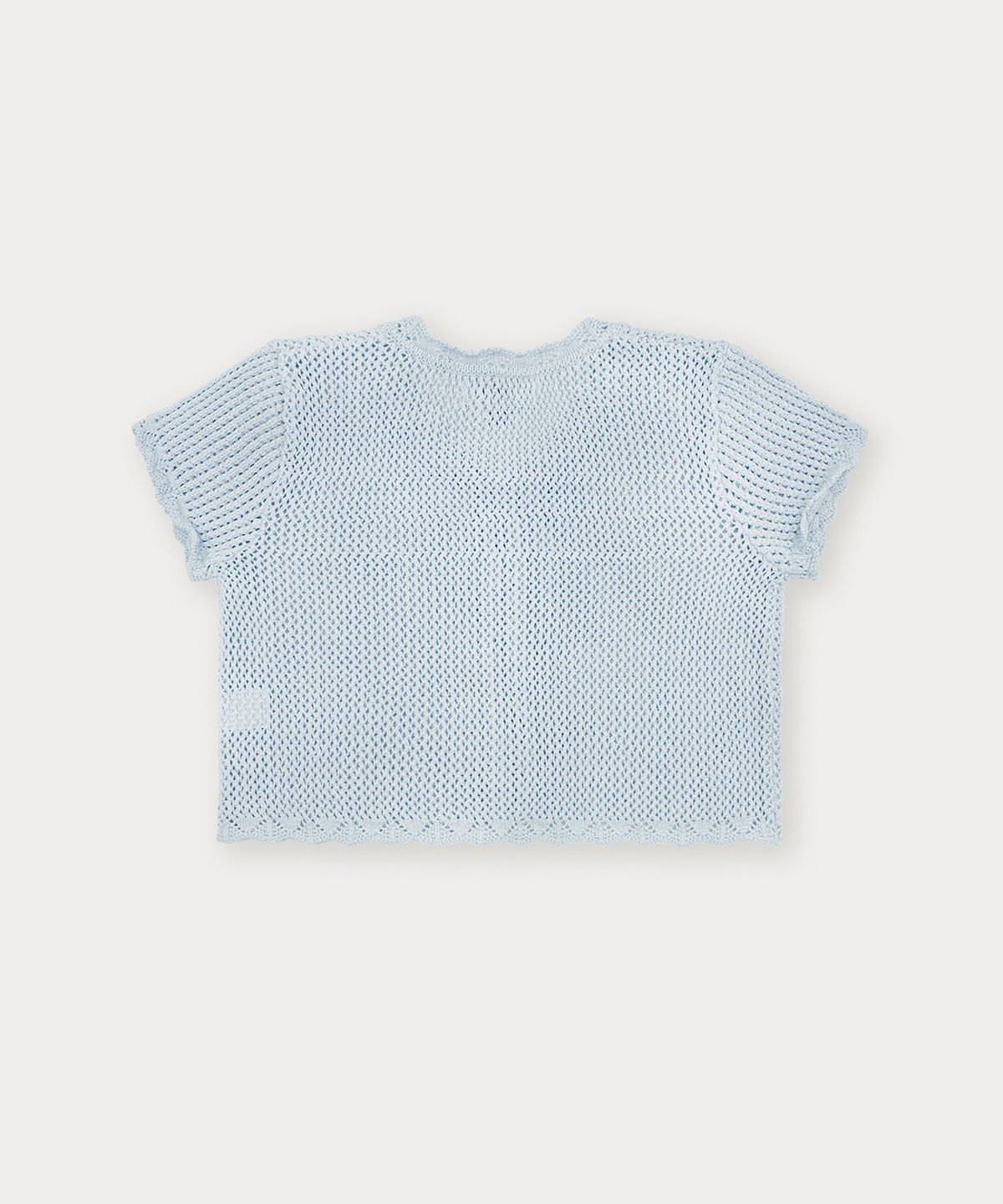 썸웨어버터(SOMEWHEREBUTTER) Beny Ribbon Cardigan - Light Blue