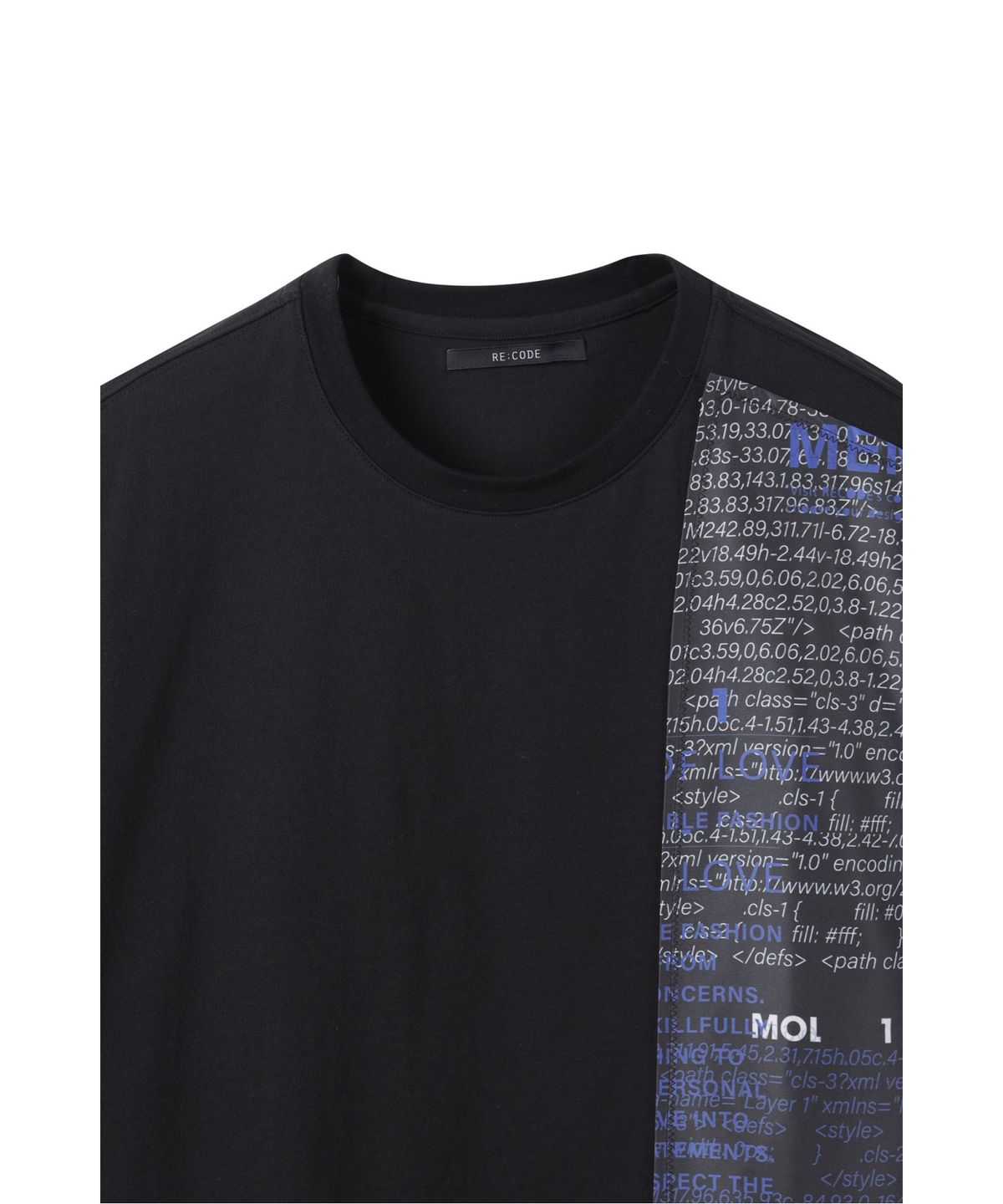 래코드(RECODE) Graphic Patch T-shirt_RKTAM25617BKX
