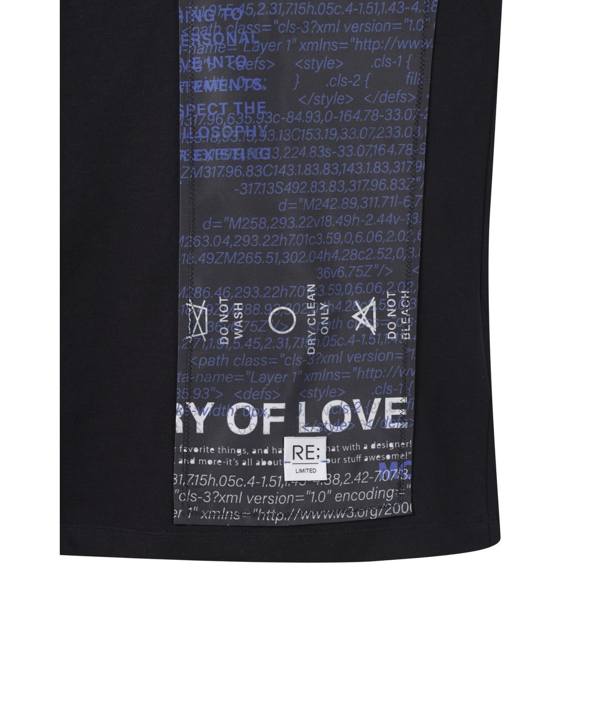 래코드(RECODE) Graphic Patch T-shirt_RKTAM25617BKX