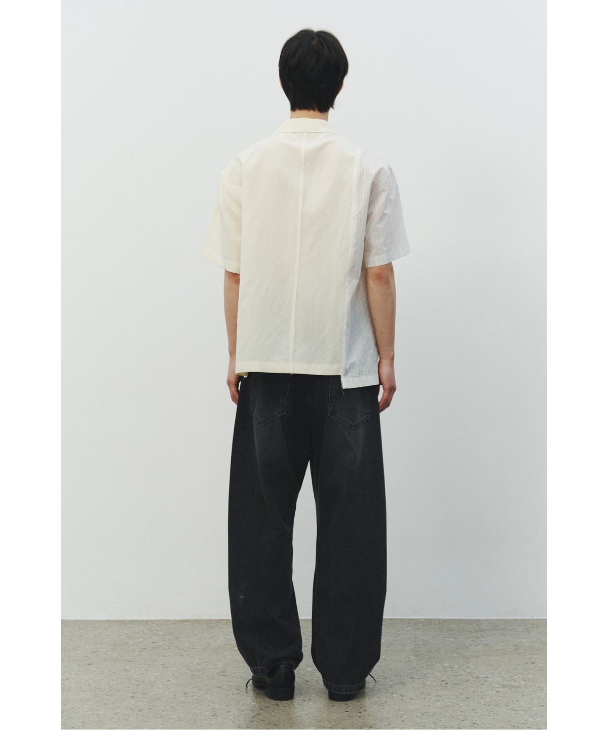 래코드(RECODE) Garment Patch Capri Shirt_RKSAM25613BEX