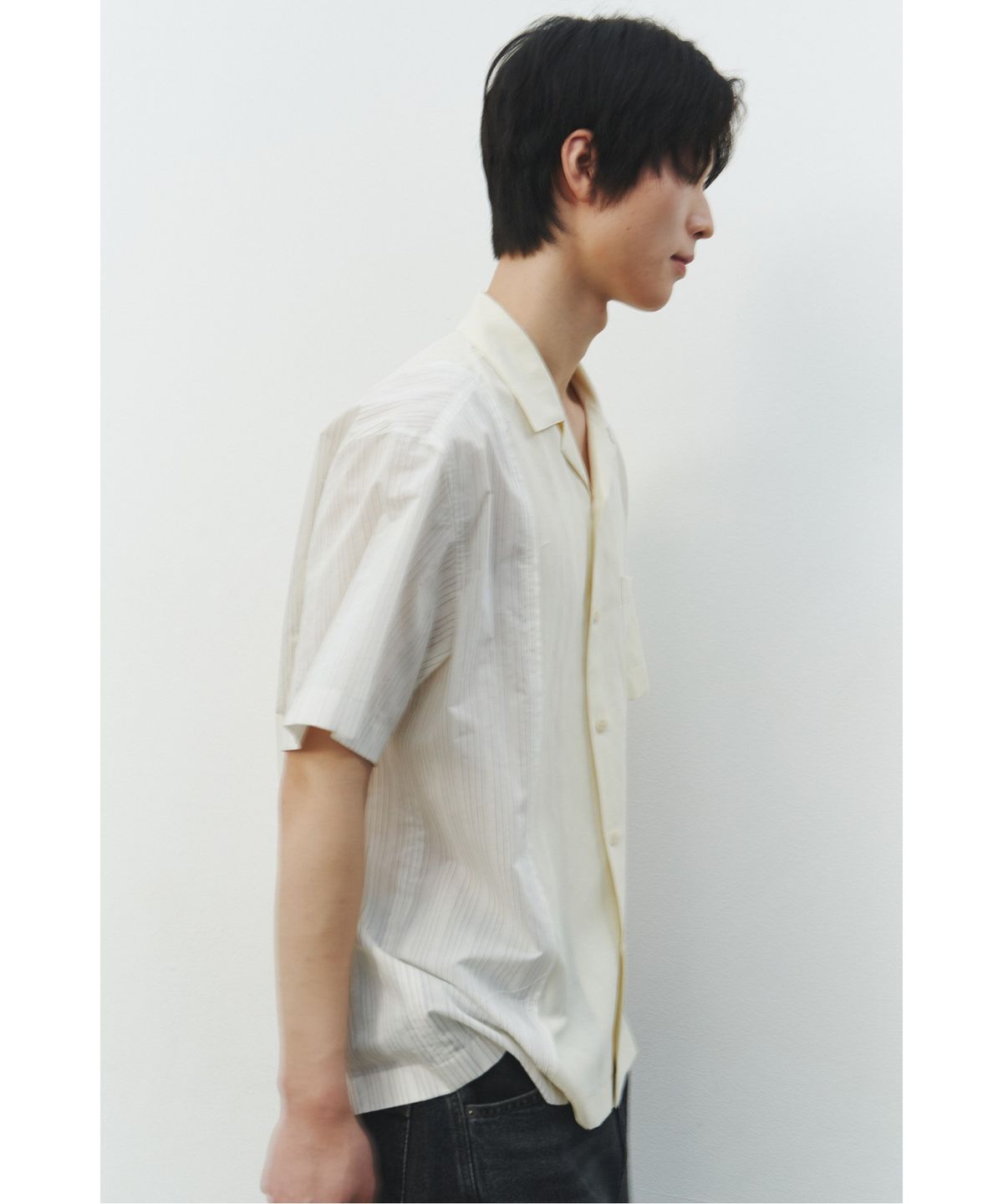 래코드(RECODE) Garment Patch Capri Shirt_RKSAM25613BEX