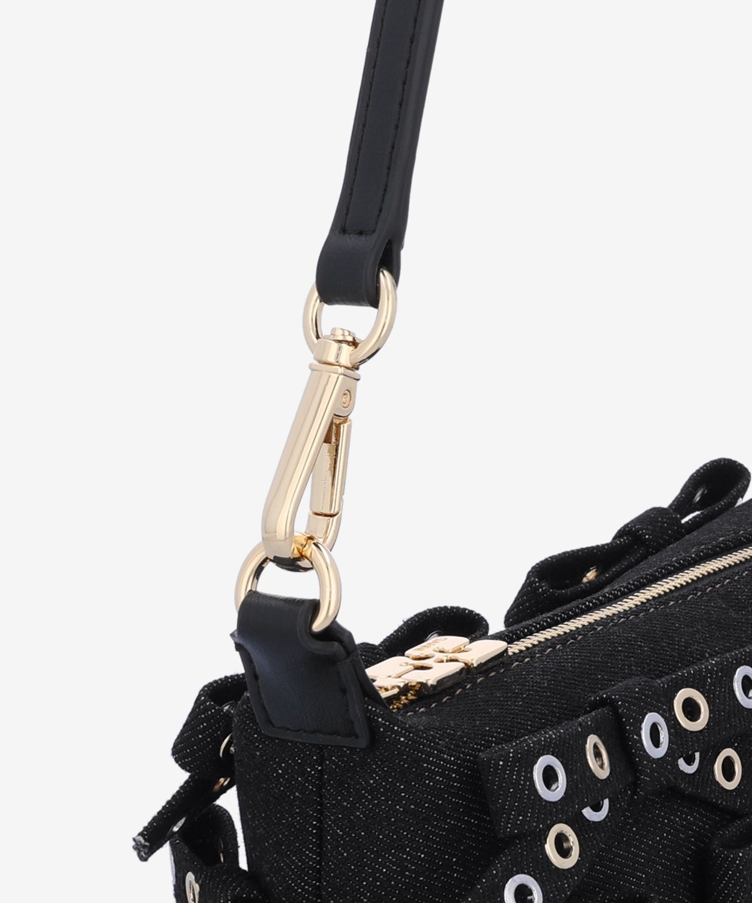 ★Ganni★ Small Butterfly Bow Eyelet Mix Denim Tote Bag Blac MUSINSA | GANNI Small Butterfly Bow Eyelet Mix Denim Tote