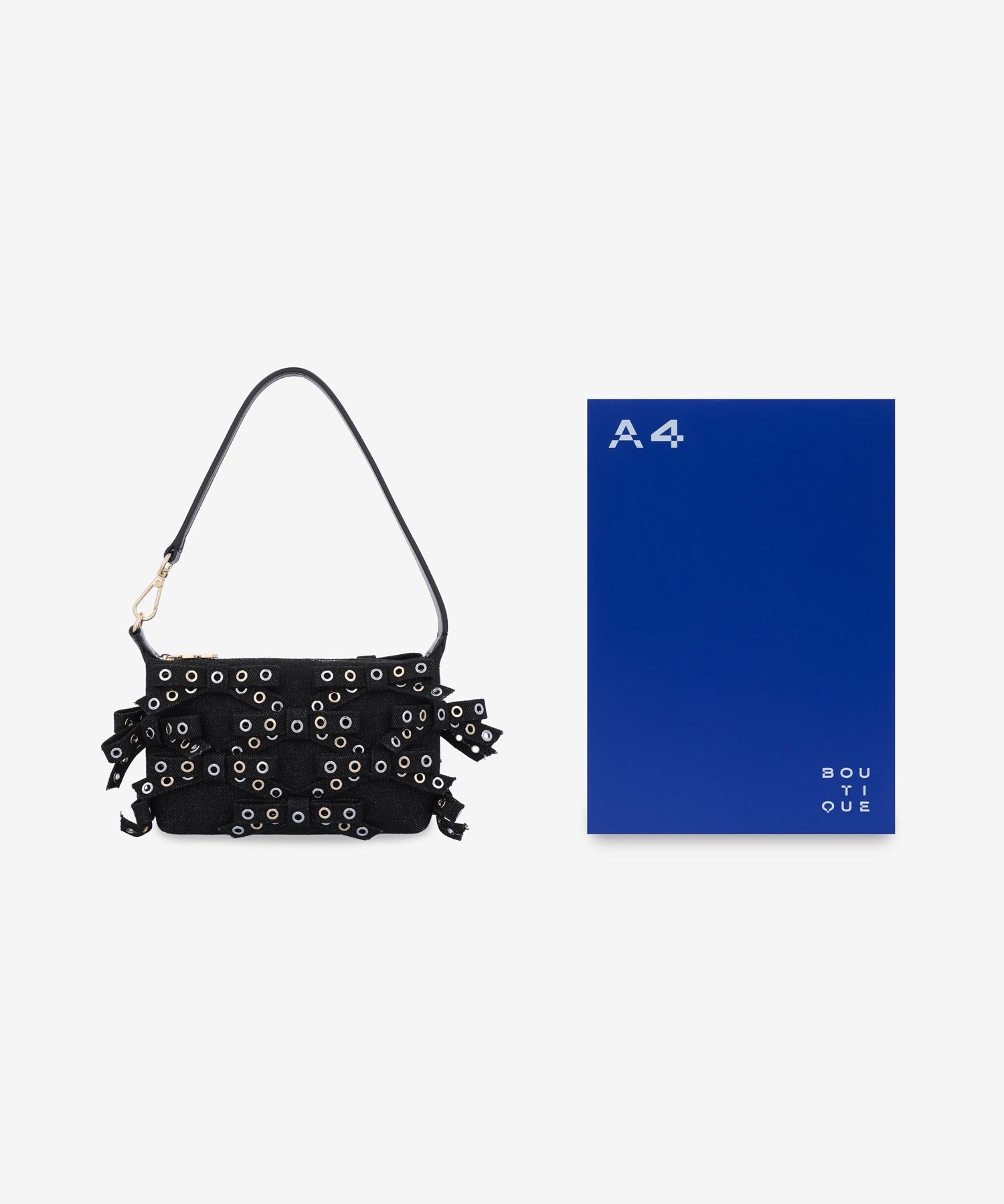 【GANNI】Small Butterfly Bow Eyelet Mix Denim Tote Bag MUSINSA | GANNI Small Butterfly Bow Eyelet Mix Denim Tote