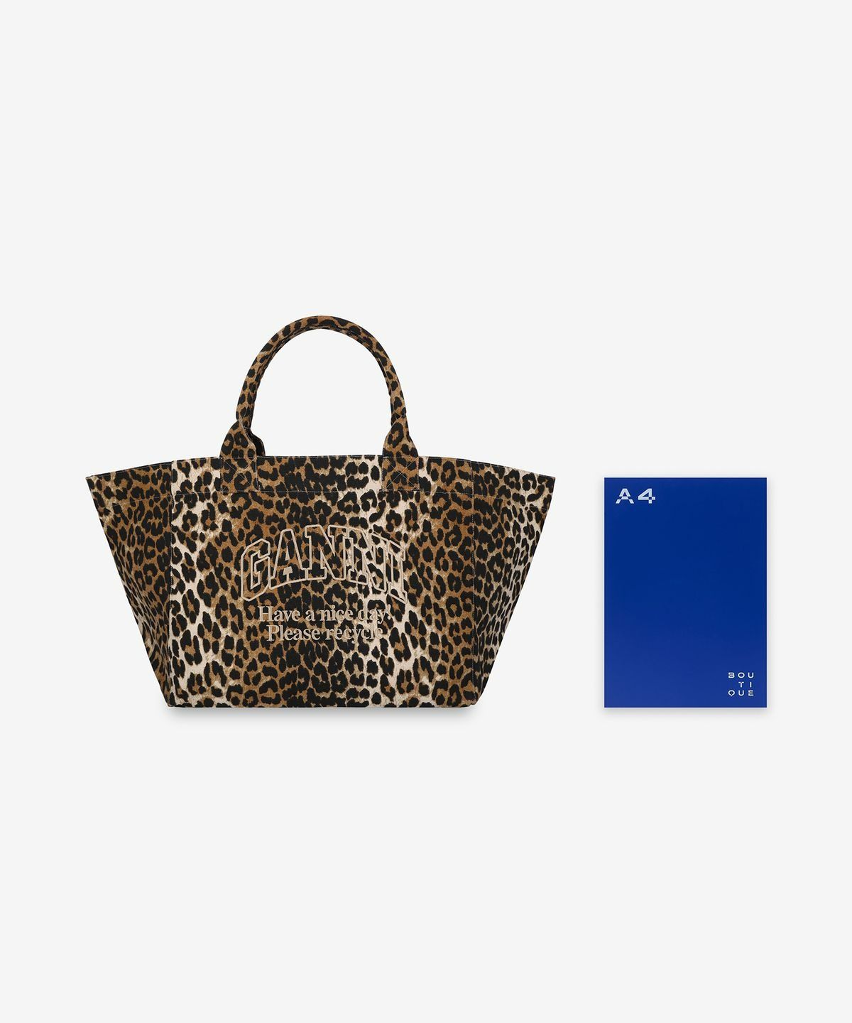 ★Ganni★ XXL Print Shopper Bag Leopard A5822943 MUSINSA | GANNI XXL Printed Shopper Bag - Leopard / A5822943