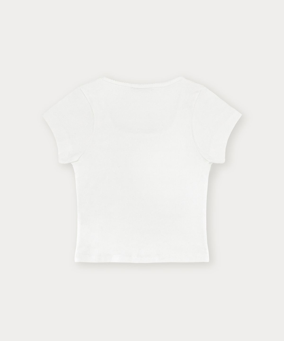 썸웨어버터(SOMEWHEREBUTTER) Ribbon Square Top - Ivory