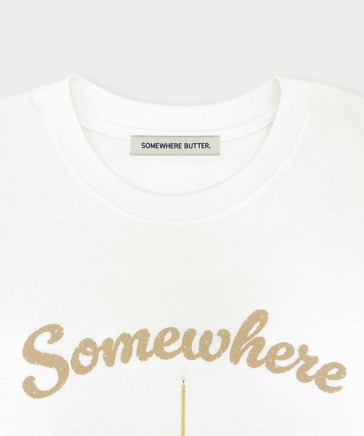 썸웨어버터(SOMEWHEREBUTTER) Sand Cake Top - Ivory