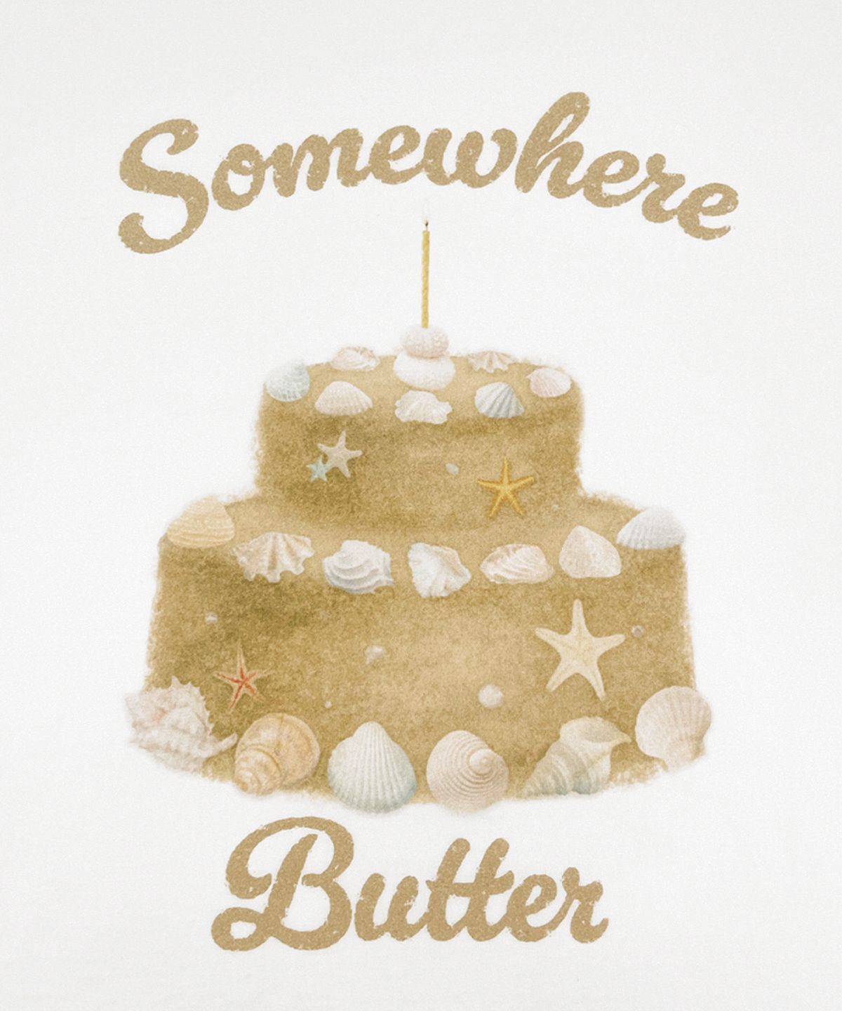 썸웨어버터(SOMEWHEREBUTTER) Sand Cake Top - Ivory