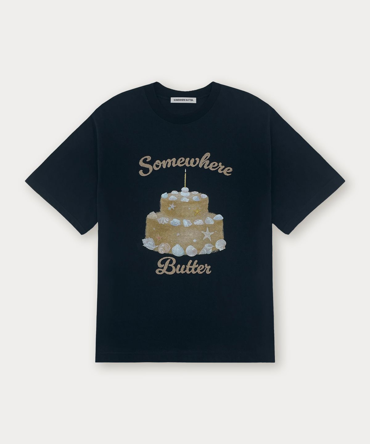 썸웨어버터(SOMEWHEREBUTTER) Sand Cake Top - Navy