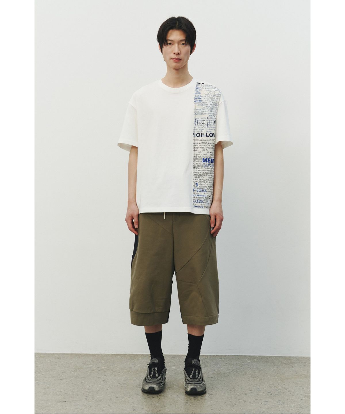 래코드(RECODE) Graphic Patch T-shirt_RKTAM25617WHX