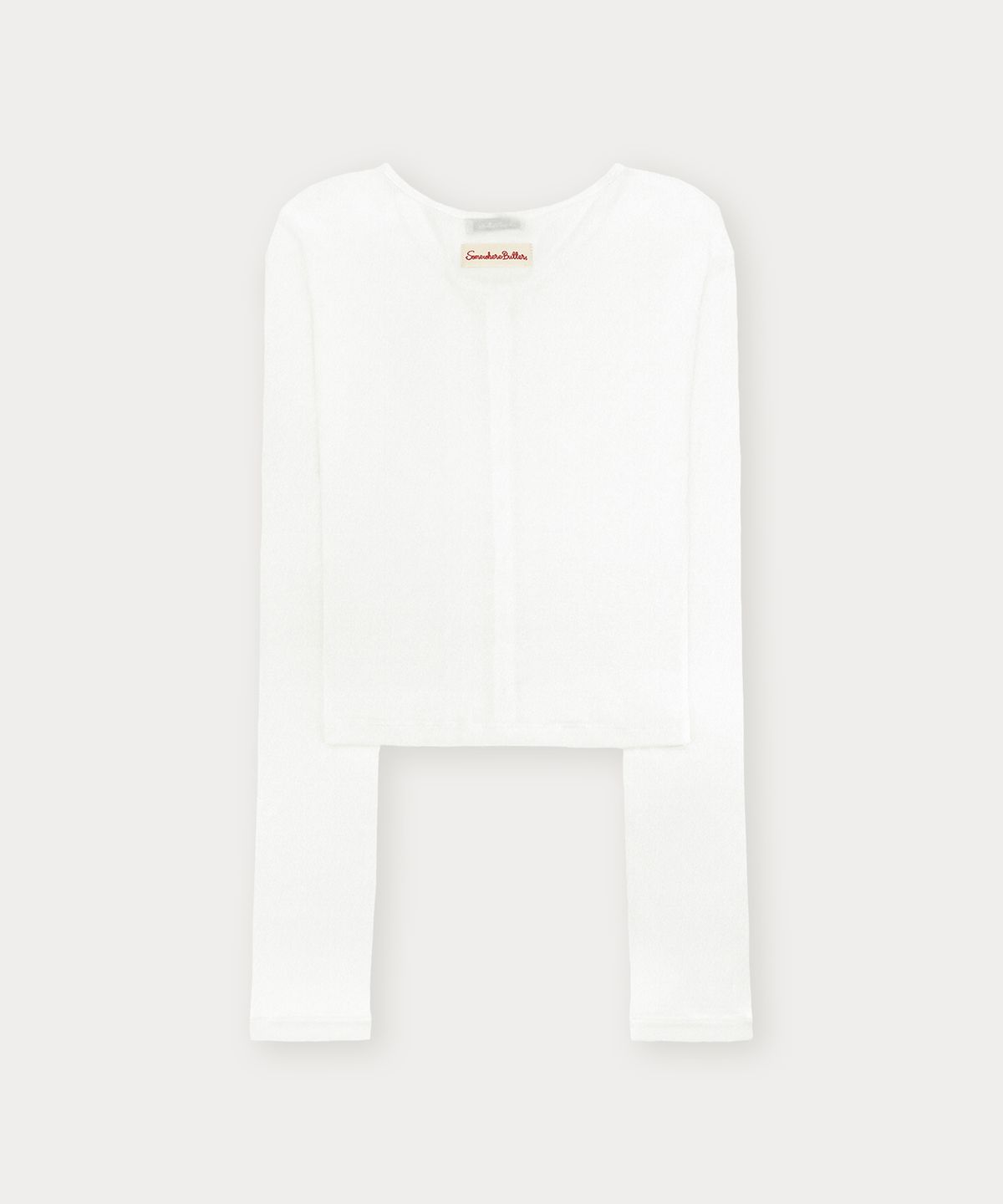 썸웨어버터(SOMEWHEREBUTTER) Lovey Button Cardigan - Ivory