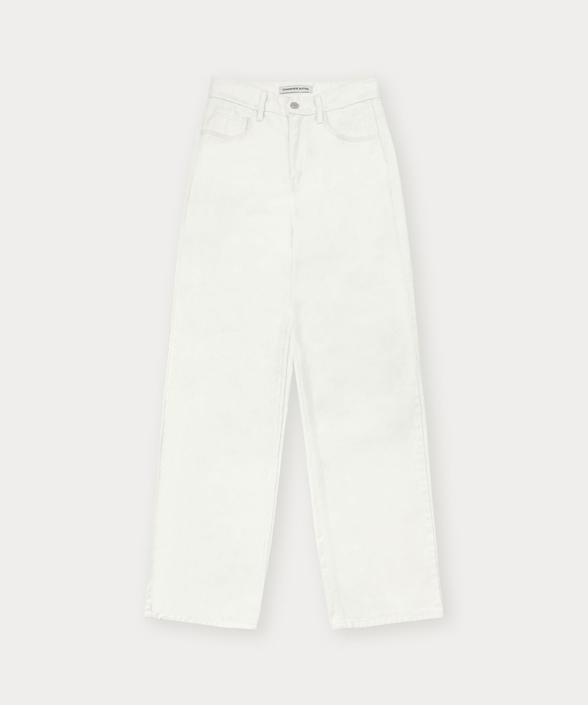 썸웨어버터(SOMEWHEREBUTTER) Dump White Denim - White