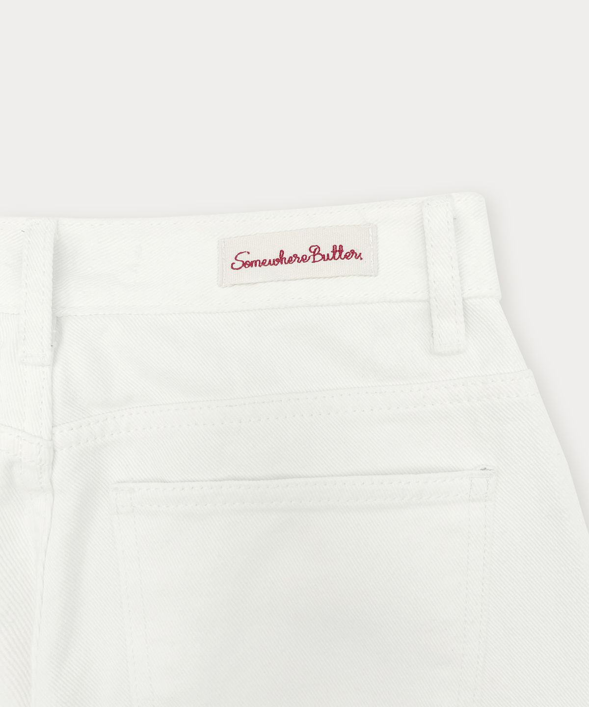 썸웨어버터(SOMEWHEREBUTTER) Dump White Denim - White