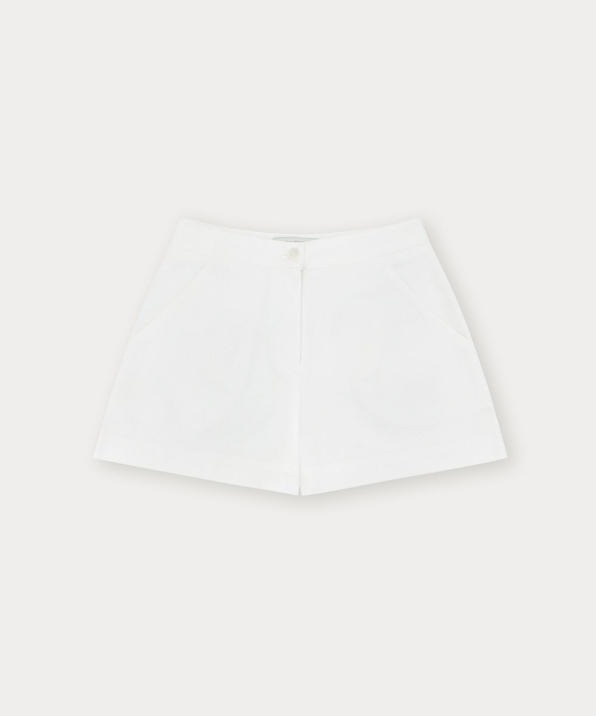 썸웨어버터(SOMEWHEREBUTTER) Perrie Cotton Short Pants - Ivory
