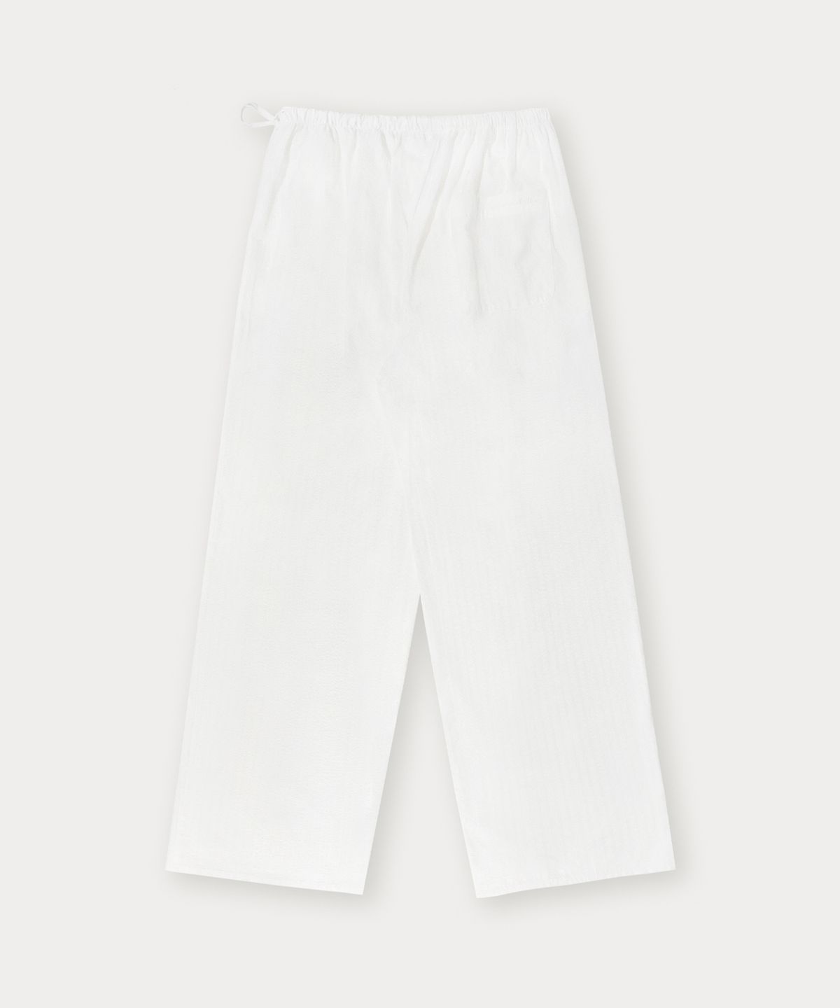썸웨어버터(SOMEWHEREBUTTER) Ribbon Stripe Pants - Ivory