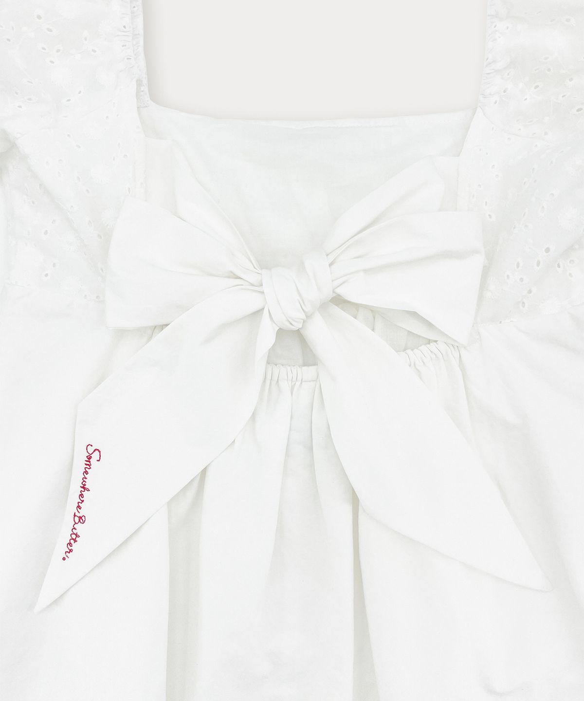 썸웨어버터(SOMEWHEREBUTTER) Dessert Lace Mini Dress - Ivory