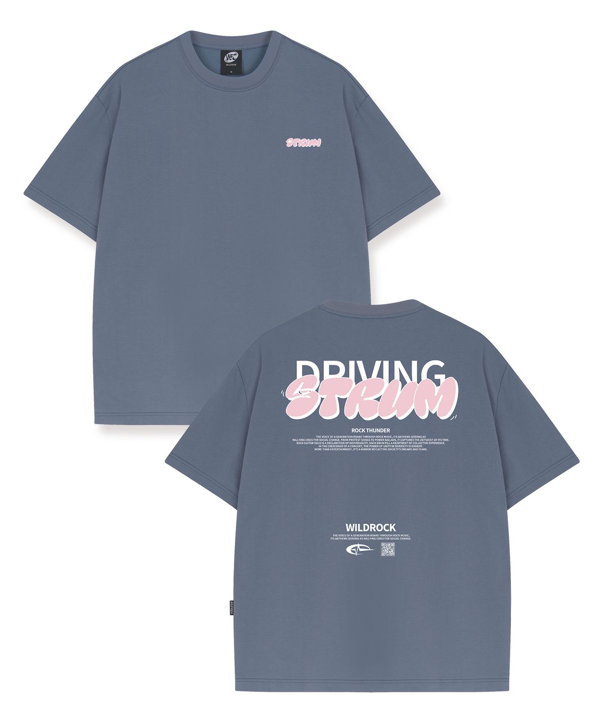와일드락(WILDROCK) Driving Strum Cool cotton Overfit half T-shirts