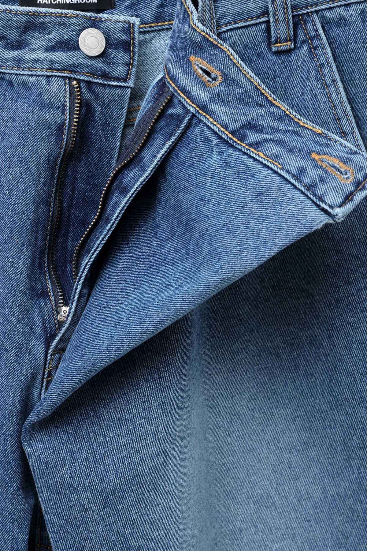 해칭룸(HATCHINGROOM) Wrap Jeans Blue
