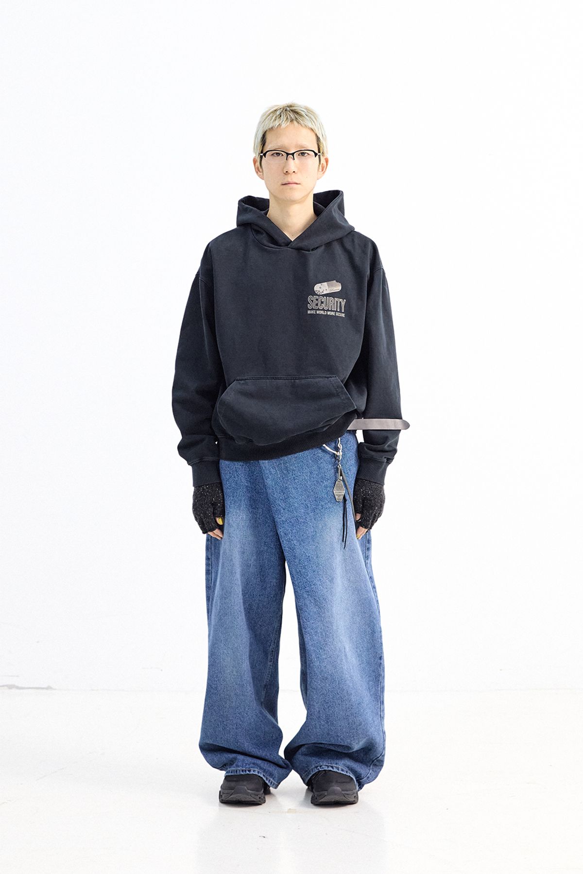 해칭룸(HATCHINGROOM) Wrap Jeans Blue