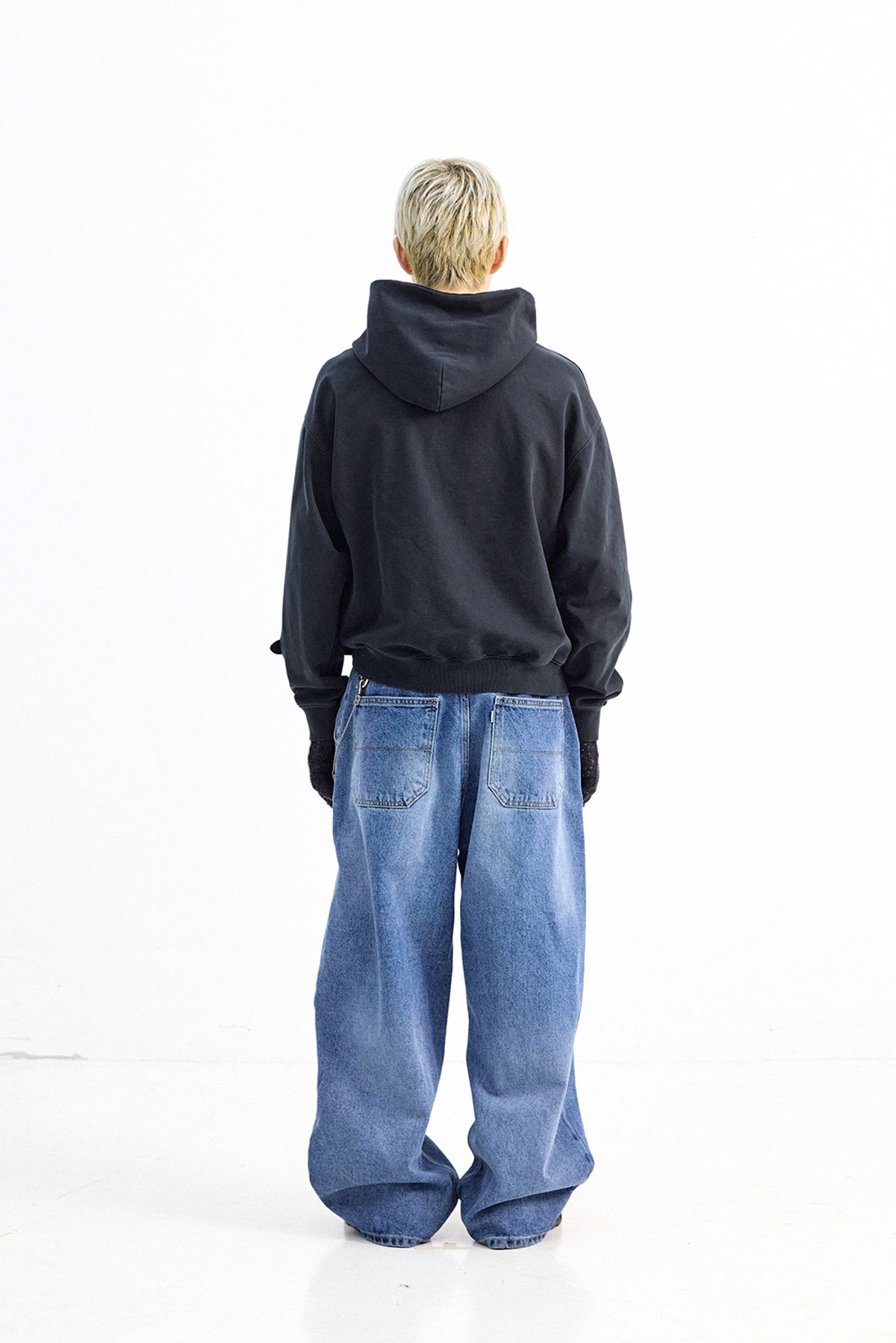 해칭룸(HATCHINGROOM) Wrap Jeans Blue