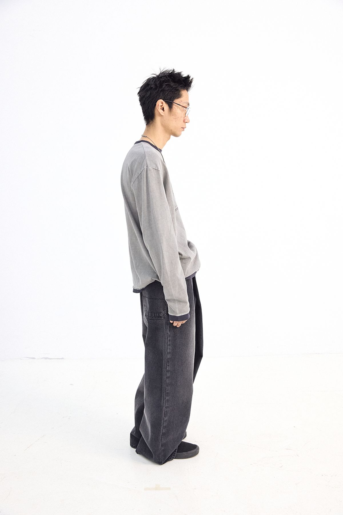 해칭룸(HATCHINGROOM) Wrap Jeans Black
