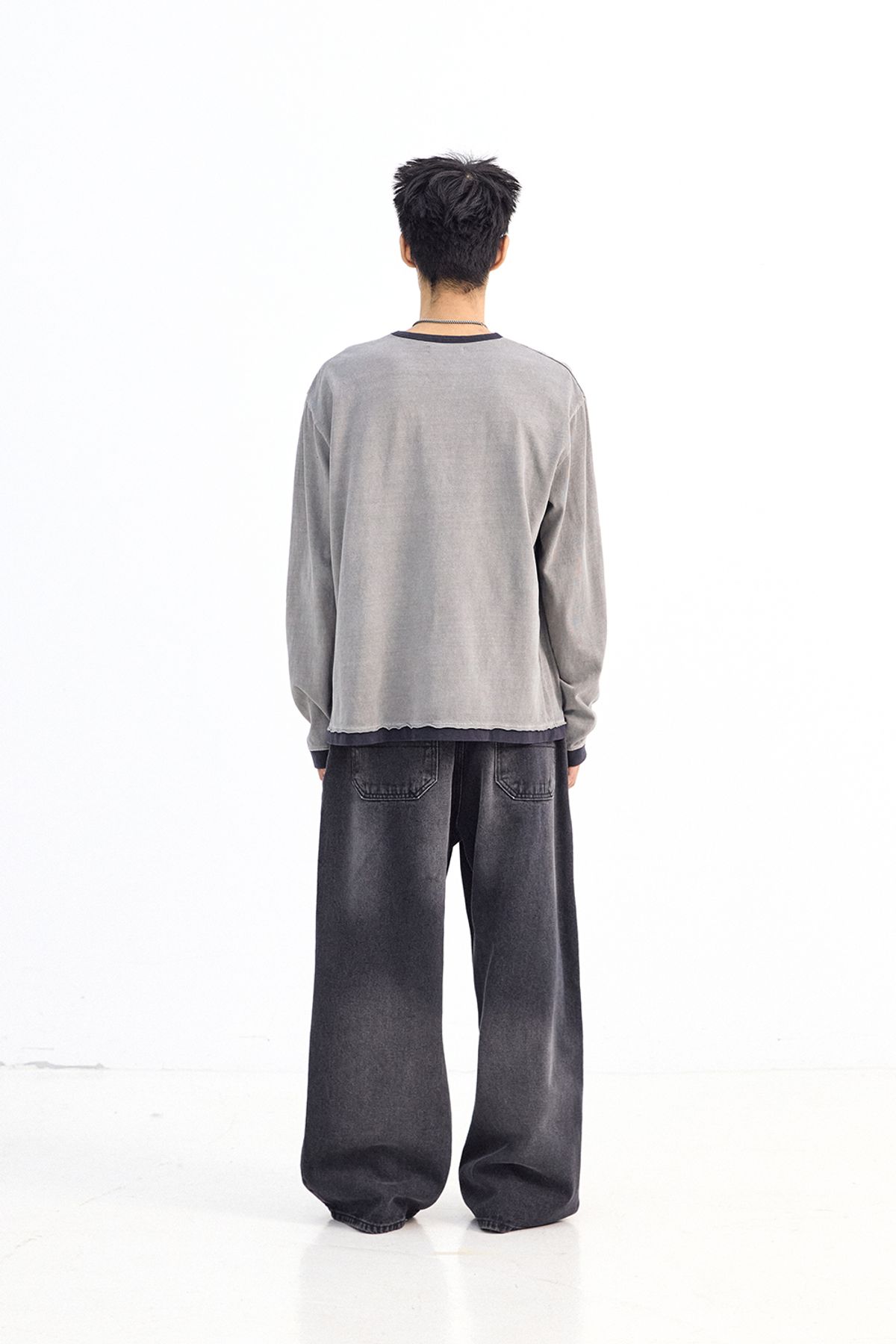 해칭룸(HATCHINGROOM) Wrap Jeans Black