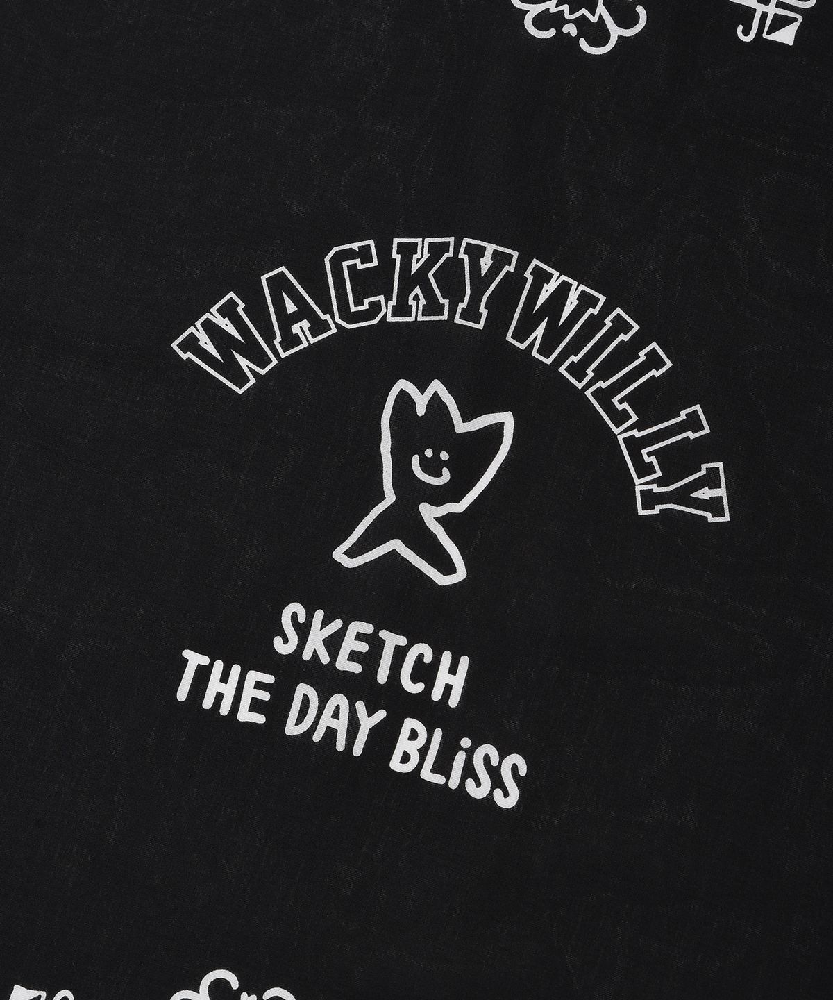 와키윌리(WACKY WILLY) 페이즐리 반다나 블랙